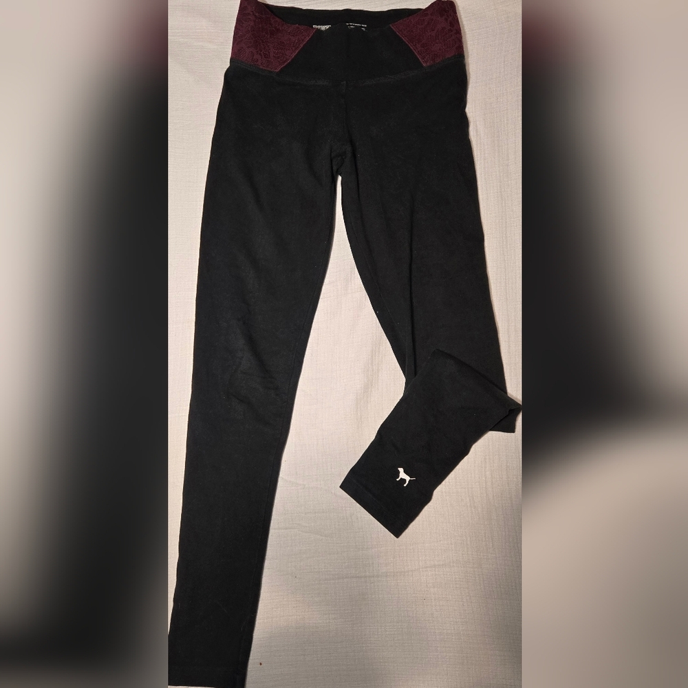 Victoria’s Secret PINK Y2K Yoga Pants‎ Size XS Lace Floral